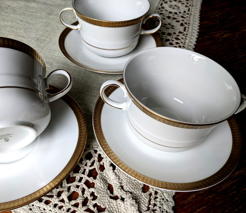Suppentasse untertasse - 3x,