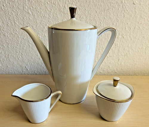Goldrand kaffeekanne milch - kaffeekanne,